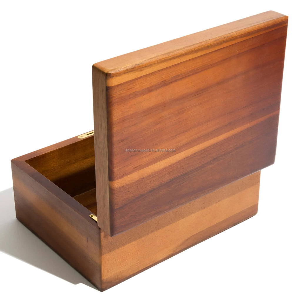 Custom Acacia Wood Storage Boxes with Logo – 14-Day Lead