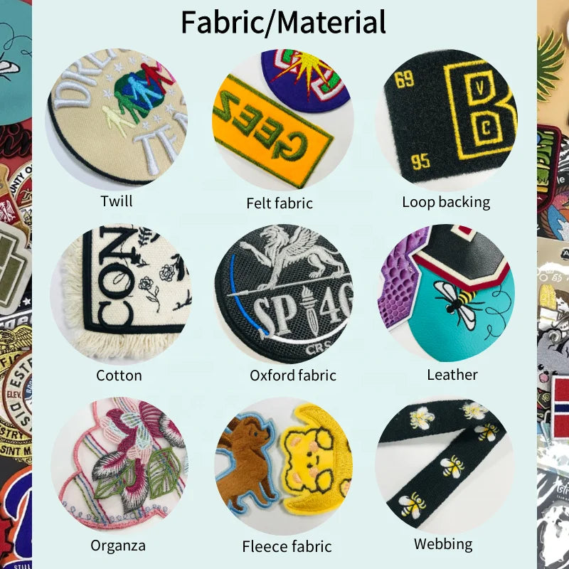 Custom Embroidered Fabric Badges | Iron On Patches with Logo