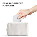 Double-Sided Magnifying Mirrors with Logo | Metal Frame | MOQ 10 pcs