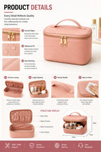 Custom Quilted Cosmetic Bags with Logo | MOQ 1,000