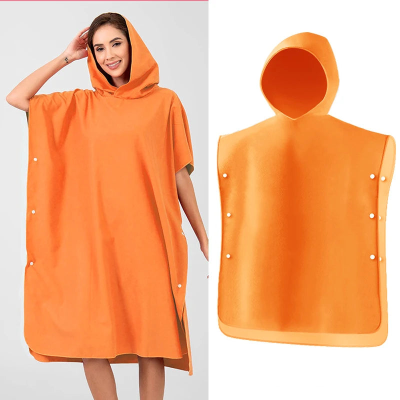 Custom Synthetic Anti-Odor Beach Changing Robe Poncho