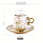 Custom Porcelain Coffee Cup | Luxury Espresso Cup Saucer Set