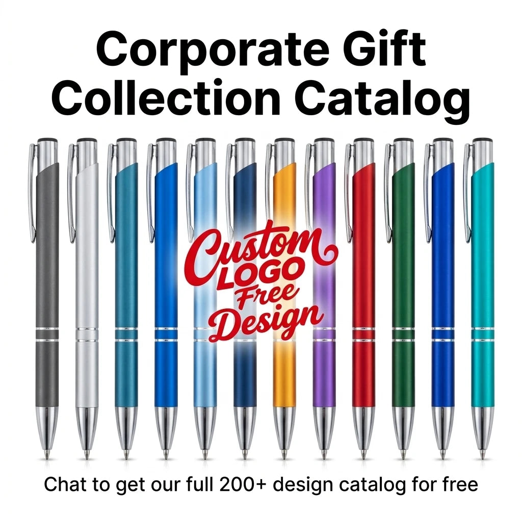 Laser Engraved Metal Pens: 7-Day Lead, 140x10mm, Custom Logo | Promotional Ballpoint Gifts