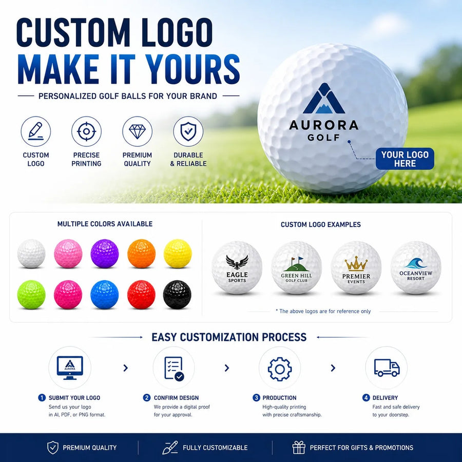 Custom Foam Golf Balls | Rubber+Surlyn Practice Balls | Bulk Promotional Gifts