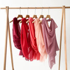 Custom Bamboo Knot Cotton Scarves 180x80cm | 18 Colors | Bulk Boutique Scarves