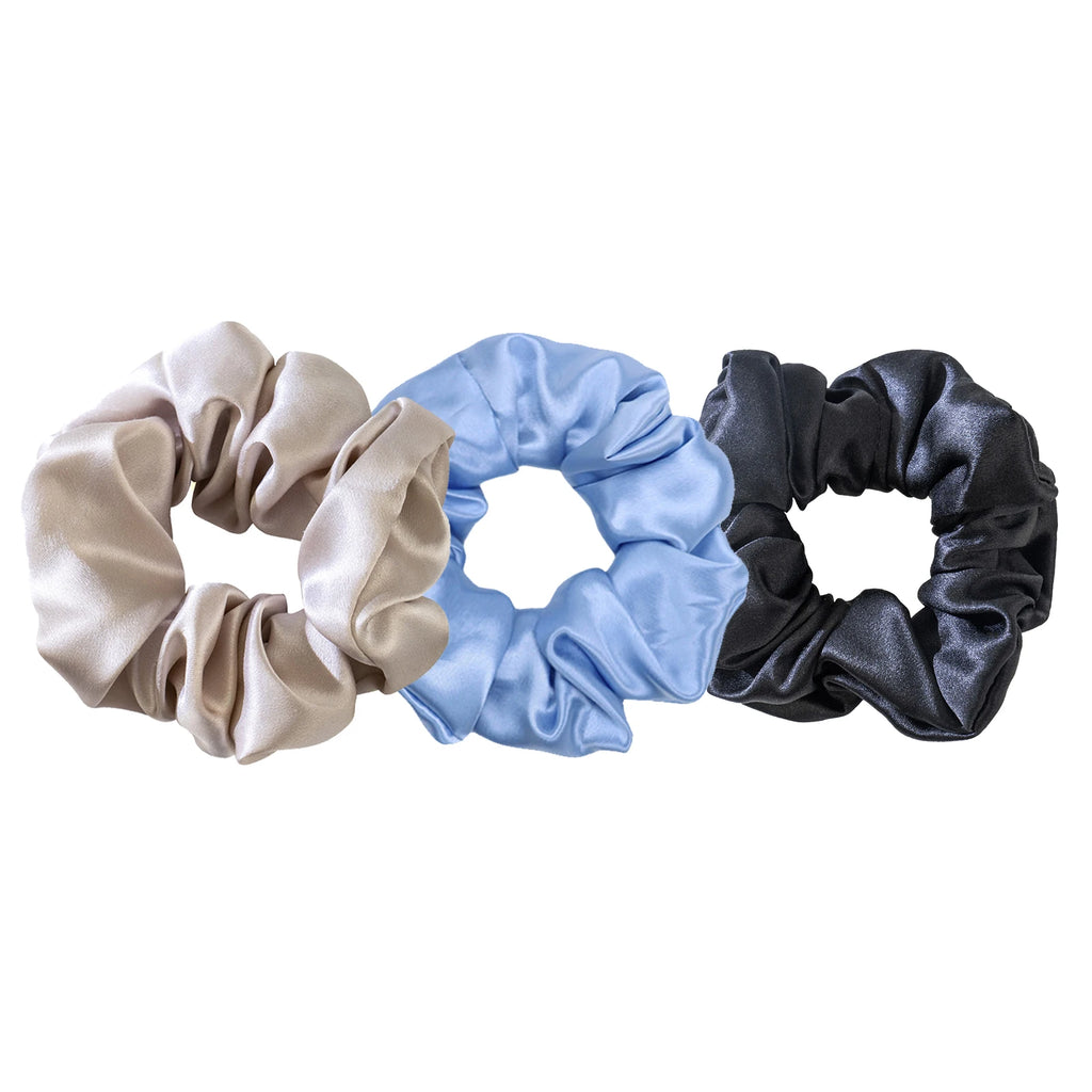 Custom Silk Scrunchies with Logo | Bulk MOQ 2 Pcs