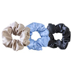 Custom Silk Scrunchies with Logo | Bulk MOQ 2 Pcs