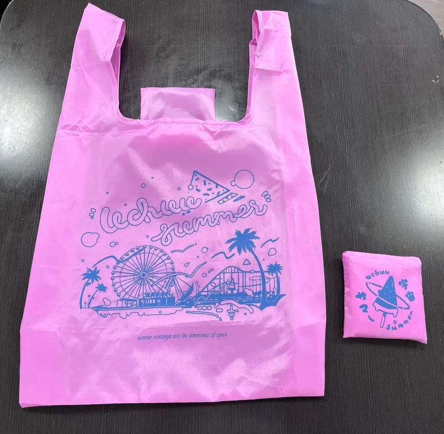 Custom Reusable Polyester Tote Bags 100 MOQ | Foldable Eco-Friendly Promo