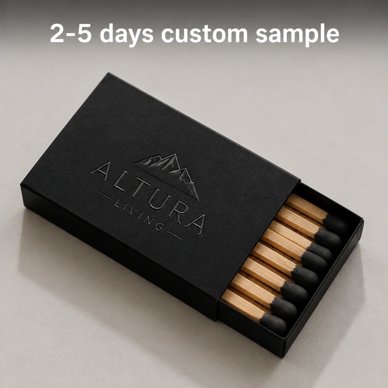 Custom Matchbox with Logo | CMYK + Spot UV | 300 MOQ | Safety Matches