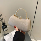 Custom Crystal Clutch Bags – PU Evening Bag with Crystal Handle