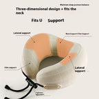 Foldable Memory Foam U-Shaped Neck Pillow for Travel & Car Use