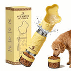 Custom 2-in-1 Dog Water Bottle | 14oz/18oz | BPA-Free Stainless Steel