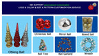 Custom Christmas Ornament Balls Wholesale | Personalized Logo 1-4 Color Print