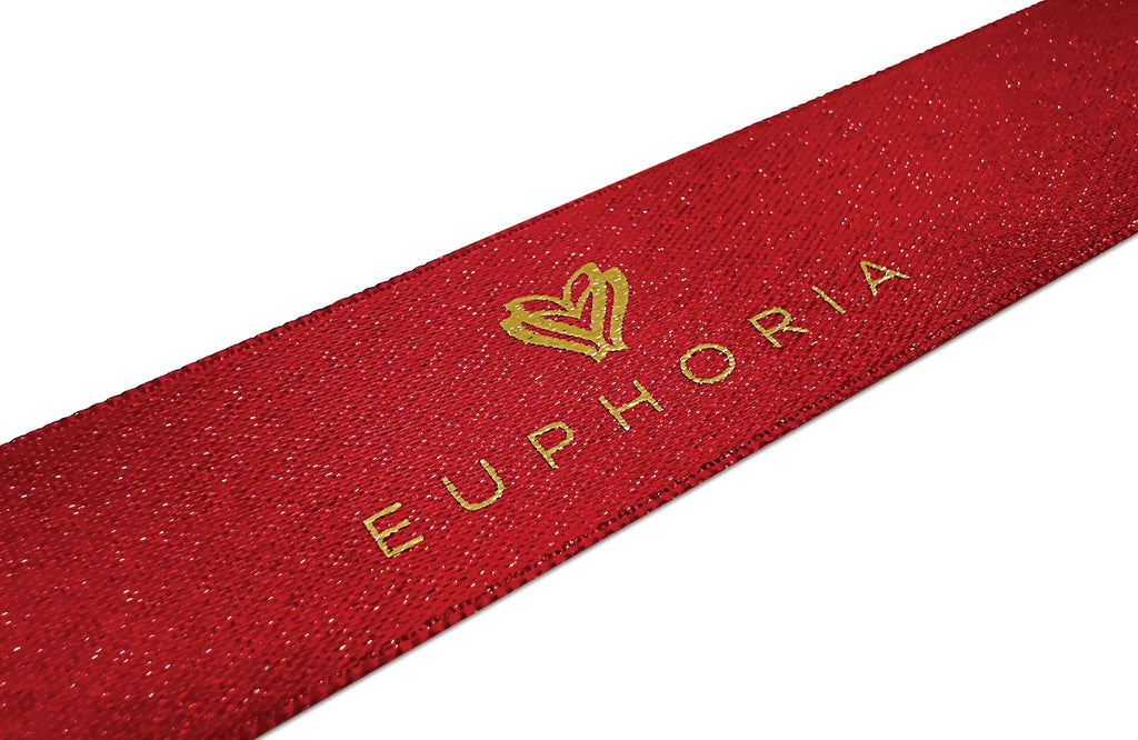 Custom Printed Satin Ribbon | Double-Face | MOQ 2,000 Yards  text