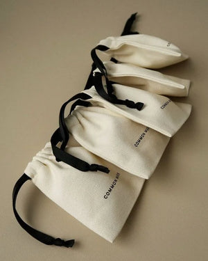 Organic Cotton Drawstring Bags Wholesale | Custom Logo 100 MOQ 7-Day Lead
