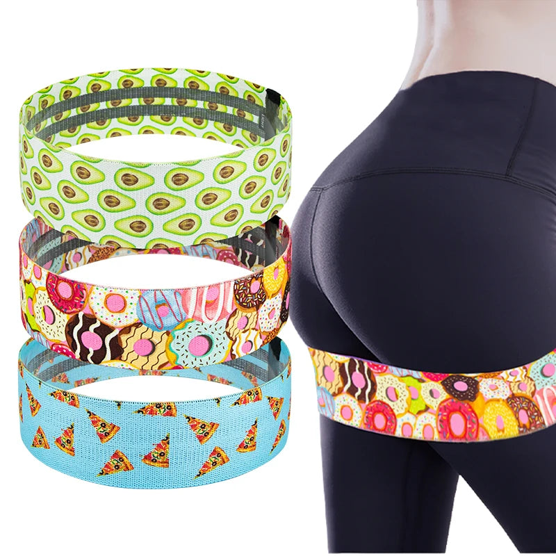 Custom Fabric Resistance Band Set for Studio Workouts, Wellness Kits & Branded Fitness Programs