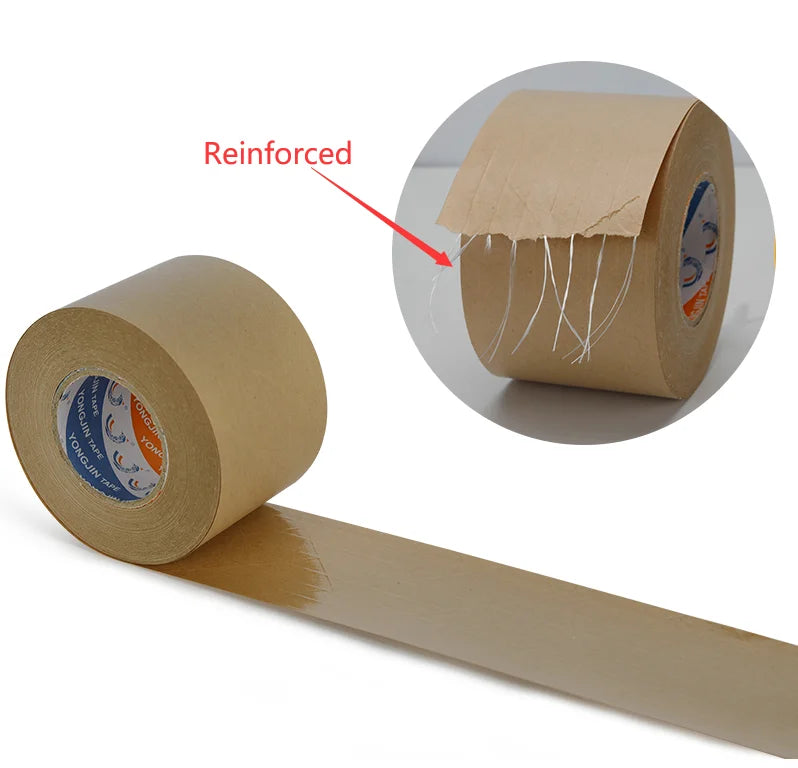 Custom Printed Kraft Paper Tape with Logo | Reinforced