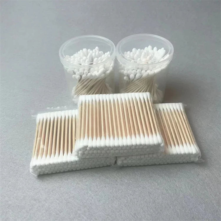 Medical-Grade Cotton Swabs CE0197 ISO13485 | Bamboo/Wood/Plastic Sticks | 15-Day Lead Time