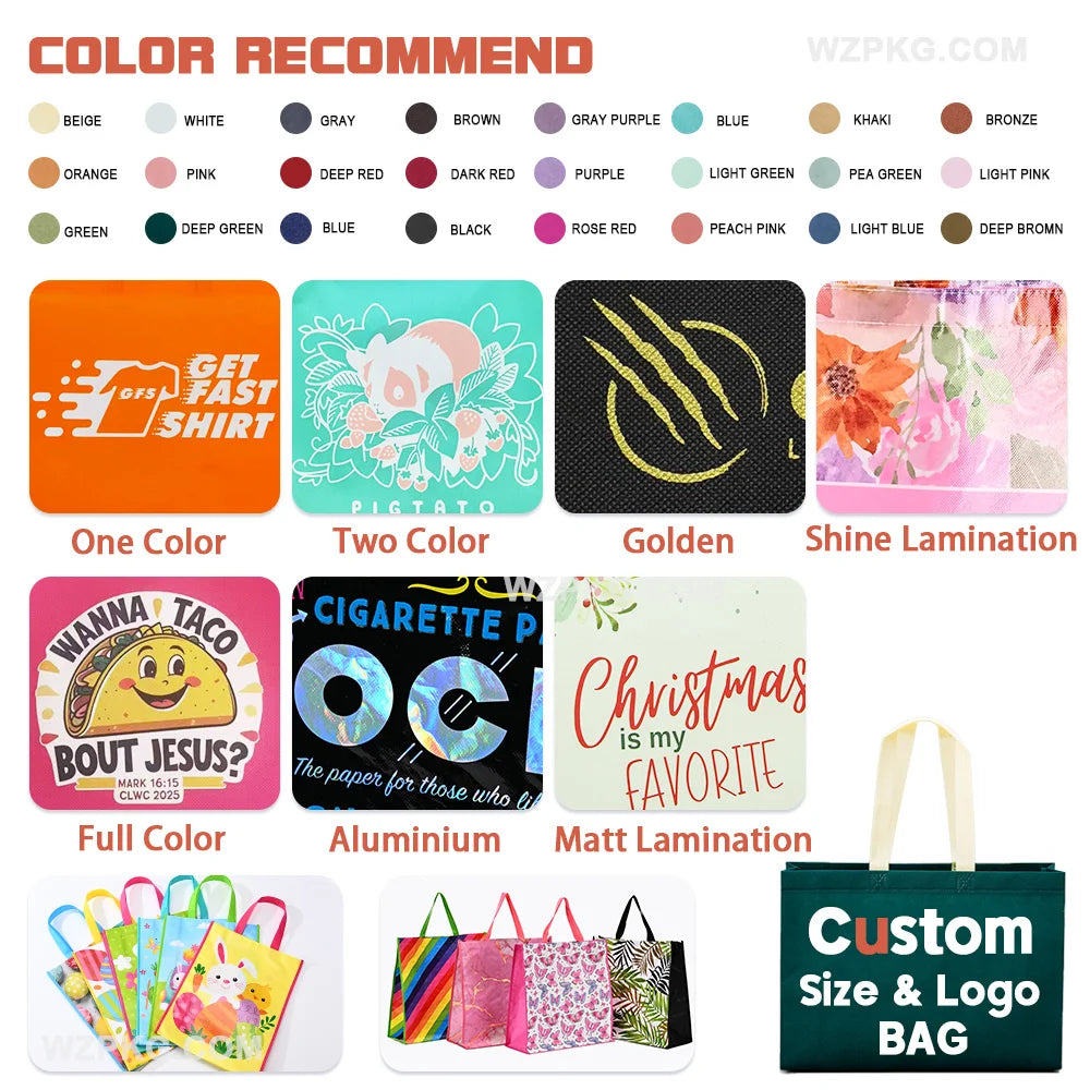 Custom Non-Woven Tote Bags | 8-10KG Capacity | 100 MOQ | 10-Day Lead