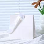 Custom Ribbon Handle Paper Gift Bags | Jewelry Packaging MOQ 100