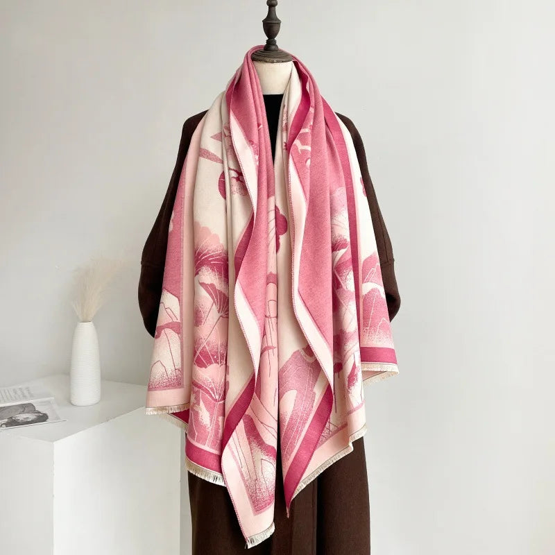Custom Jacquard Men's Winter Scarves | 20-Piece MOQ & 10-Day Lead Time | Windproof Polyester