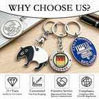 Custom Metal Keychains with Logo | Corporate Gifts Souvenirs