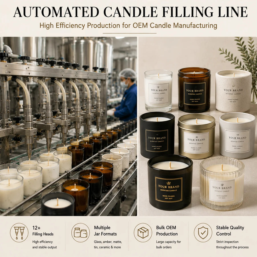 Custom Logo Scented Ceramic Candle | Personalized Label MOQ 500