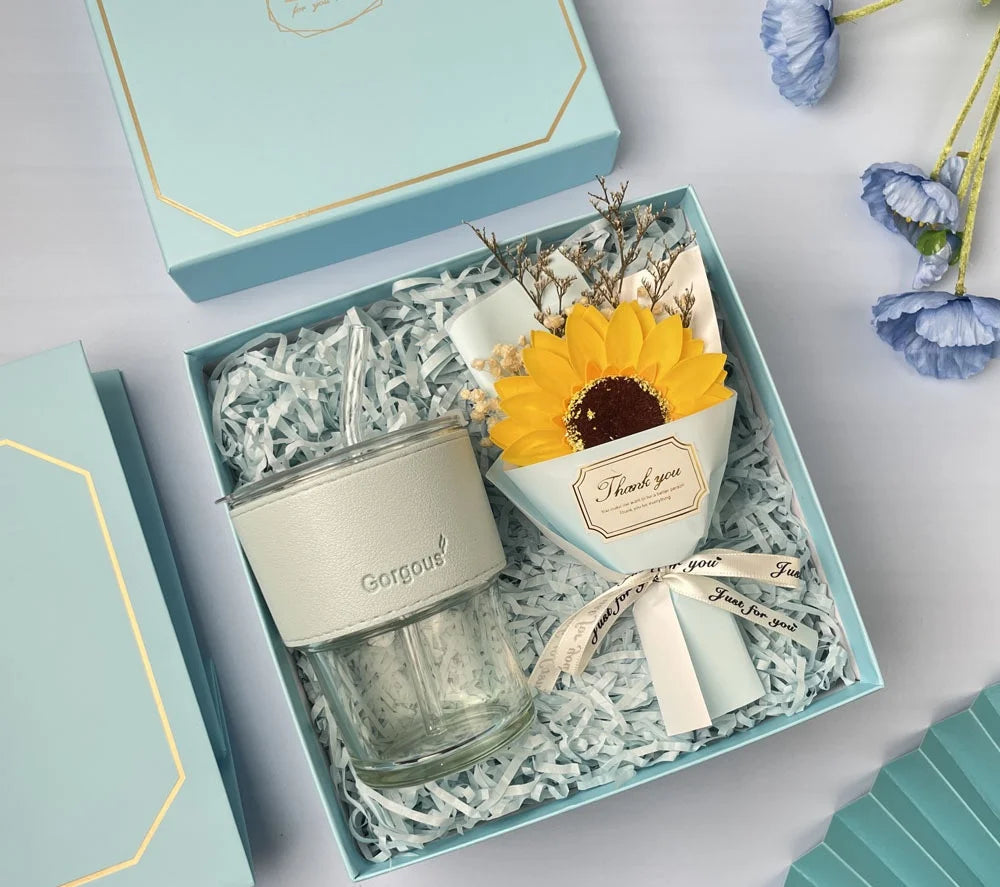 Custom Ceramic Gift Sets: 10 MOQ, 5-Day Lead | Mug, Bottle, Towel for Weddings & Corporate Gifts