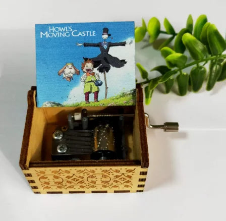 Wooden Hand-Cranked Music Box | Howl's Moving Castle | 10 MOQ | Custom
