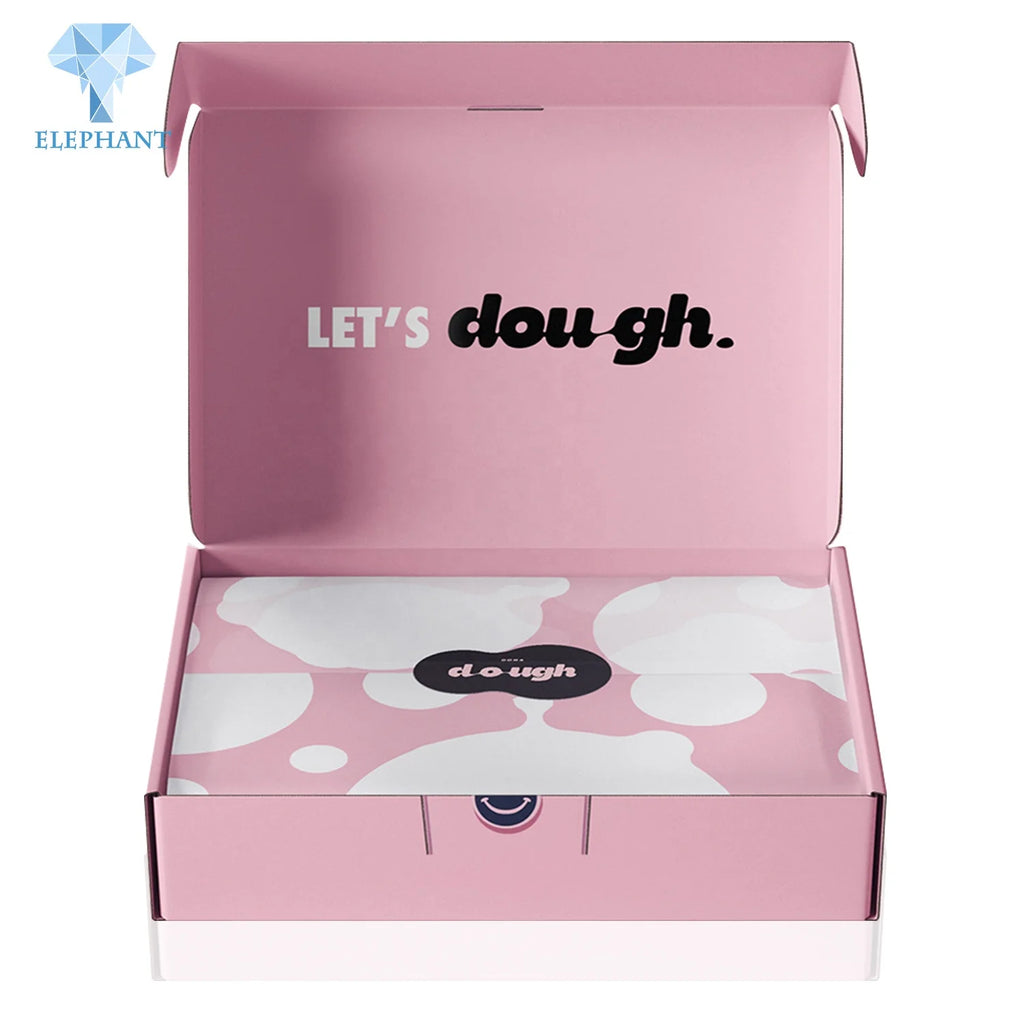 Custom Biodegradable Corrugated Box | Folding Cake Cookie Packaging | Wholesale