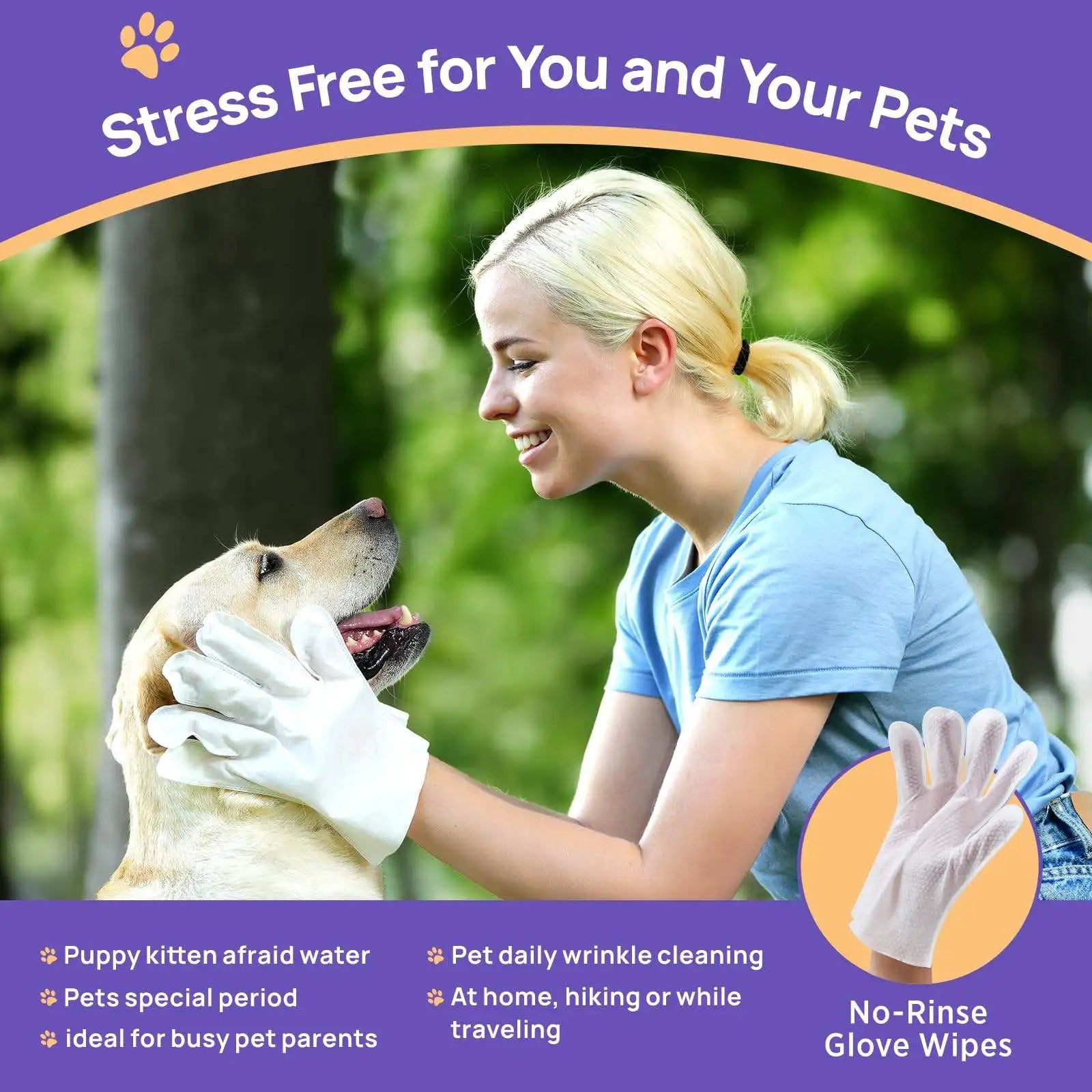 Custom 6-Pack Pet Wipes | Hypoallergenic | Custom Fragrance | MOQ 300