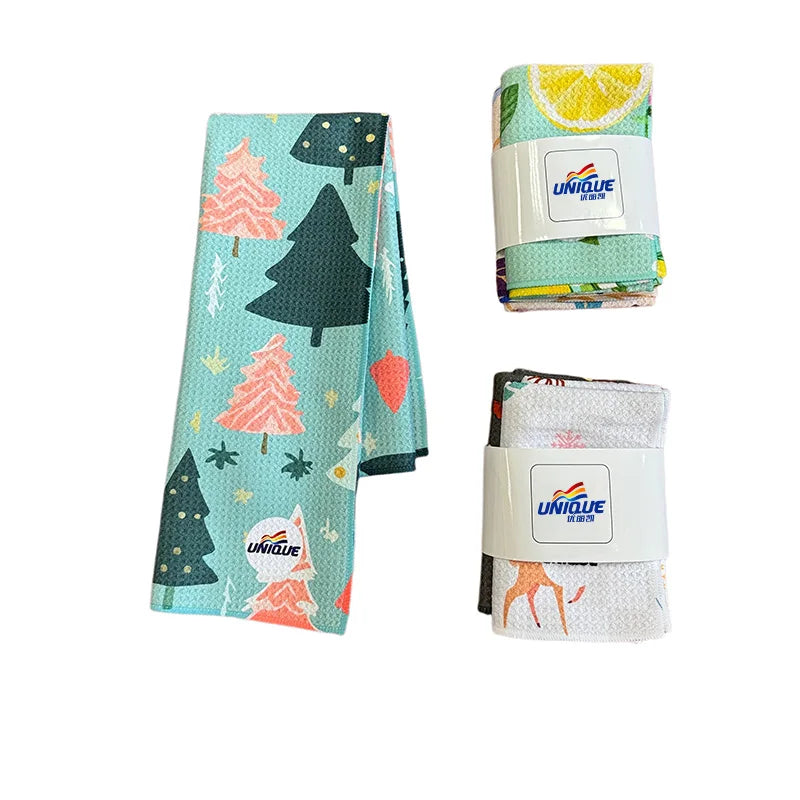 Super Absorbent Microfiber Kitchen Towel | 390gsm | Custom Sublimation | 50 MOQ
