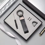 Custom Leather Keychain 50 Pcs | Corporate Gift Hot Stamping & UV Printing