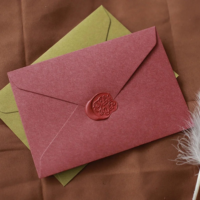 Custom Pearl Paper Envelopes | 11x22cm / 15.5x15.5cm | CMYK Printing | 500 MOQ