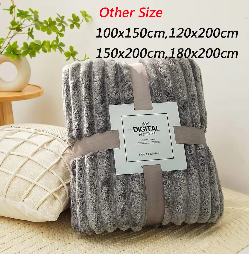 Custom Logo Fleece Throw Blanket | Anti-Pilling MOQ 20