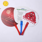 Custom Logo Printed PP Plastic Advertising Hand Fan | Bulk MOQ