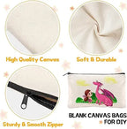 Custom Cotton Canvas Pencil Pouch | Cosmetic Bag | 200 MOQ