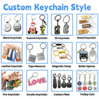 Custom Engraved Wood Keychain | Walnut Wood Key Holder | Bulk Wholesale