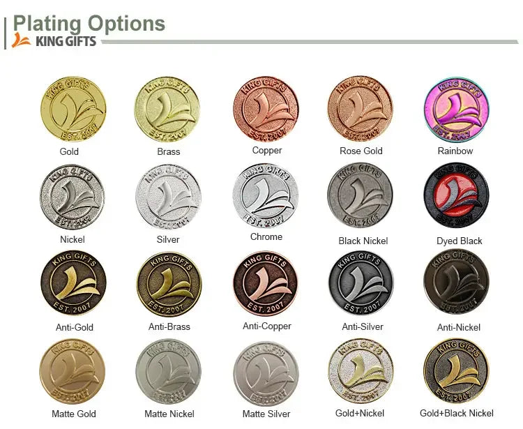 Custom Metal Challenge Coin with 3D Antique Gold | MOQ 10