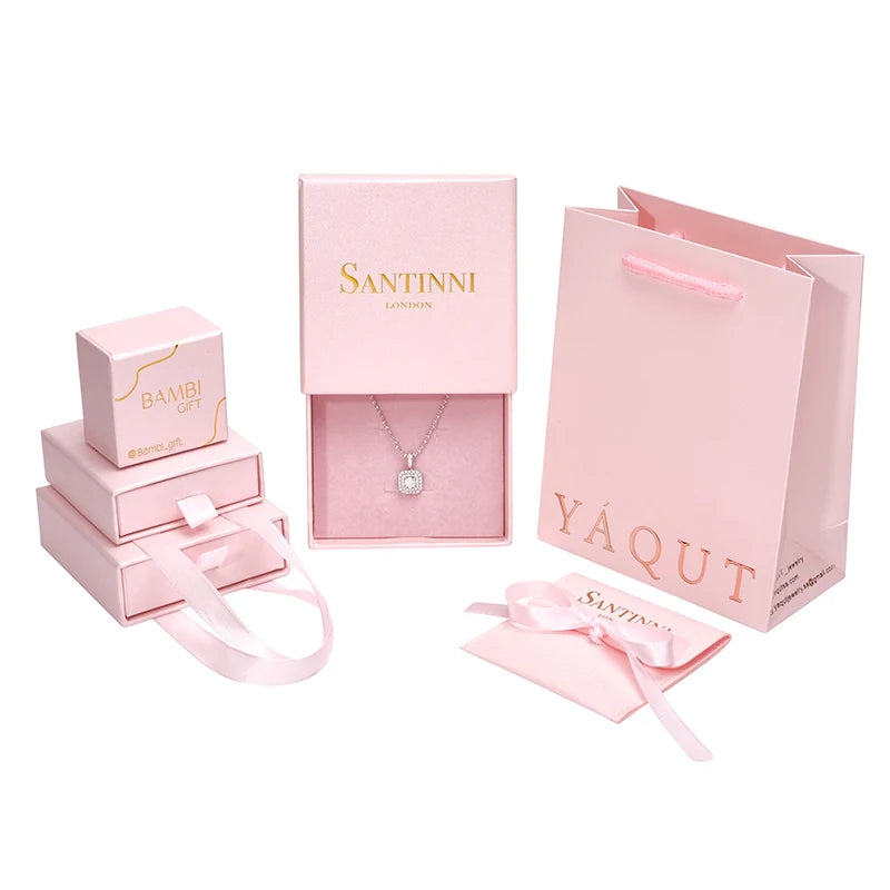 Custom Paper Drawer Jewelry Boxes with Logo | MOQ 100