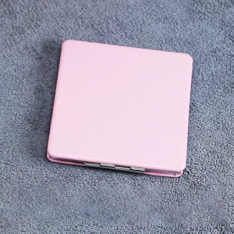 PU Leather Pocket Mirrors | Double-Sided with Logo | Custom