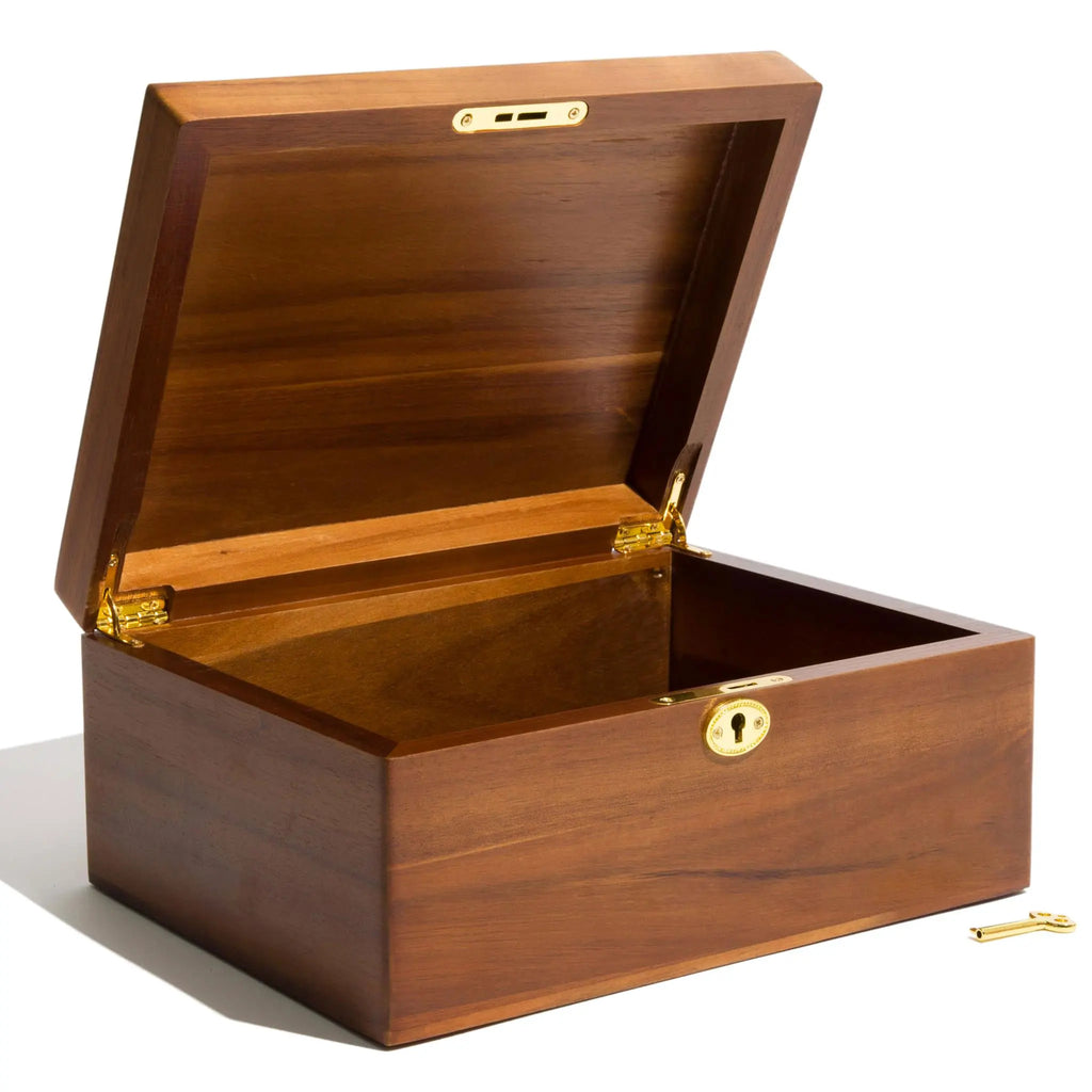 Custom Acacia Wood Storage Boxes with Logo – 14-Day Lead