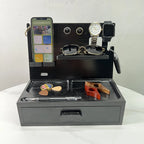 Custom Solid Wood Docking Station with Drawer | Laser Engraved, 100 MOQ, Ash-Tree