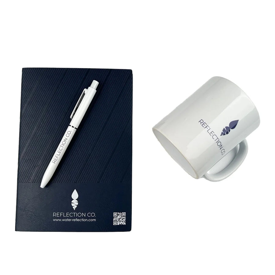 Custom Logo Corporate Souvenir Kit - Premium Notebook & Pen Gift Set