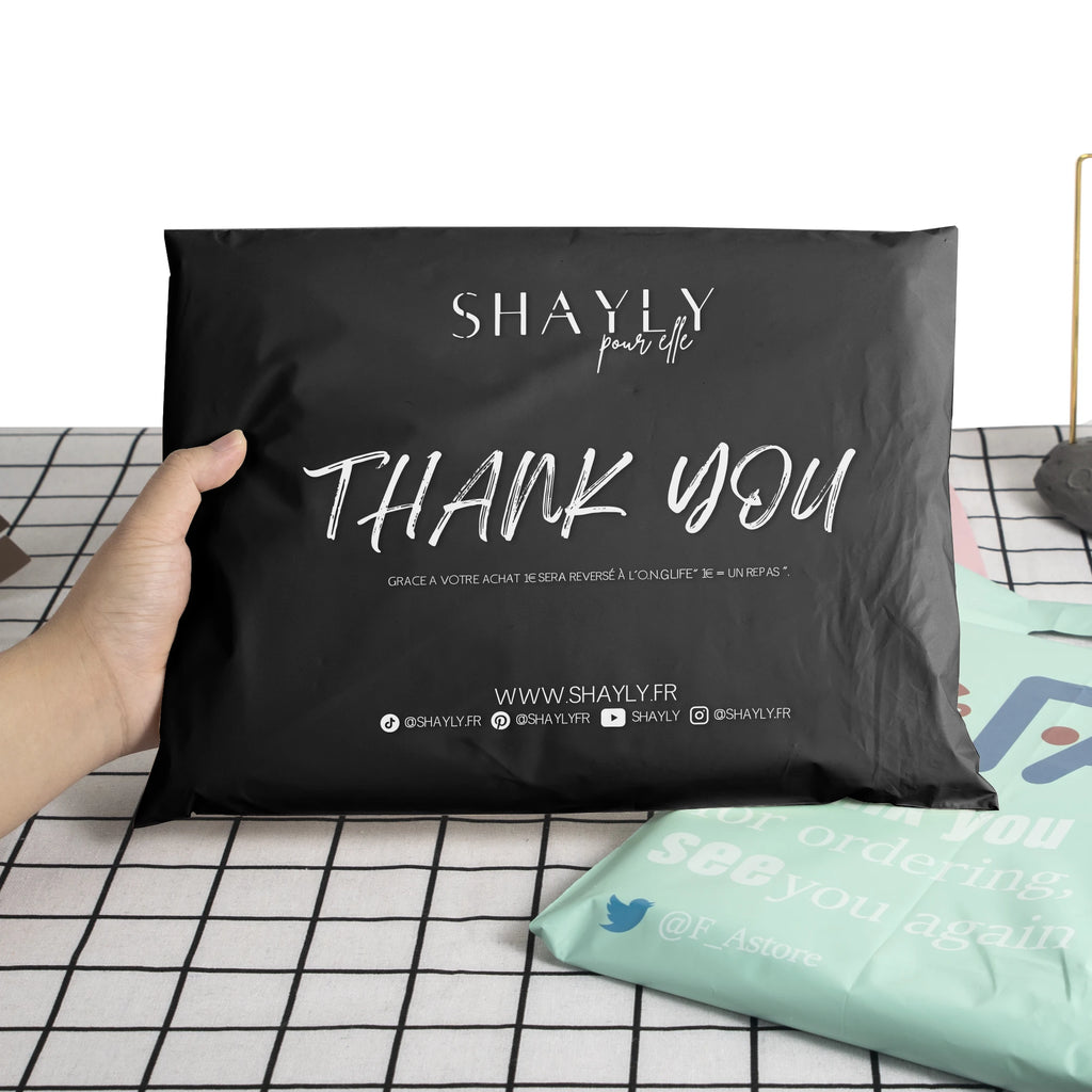 Biodegradable Poly Mailers 100 pcs | Custom Logo