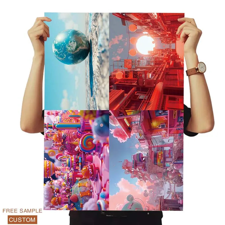 Custom Printed Wall Art Posters | Full Color Offset Printing | 1,000 Pcs MOQ | Any Size