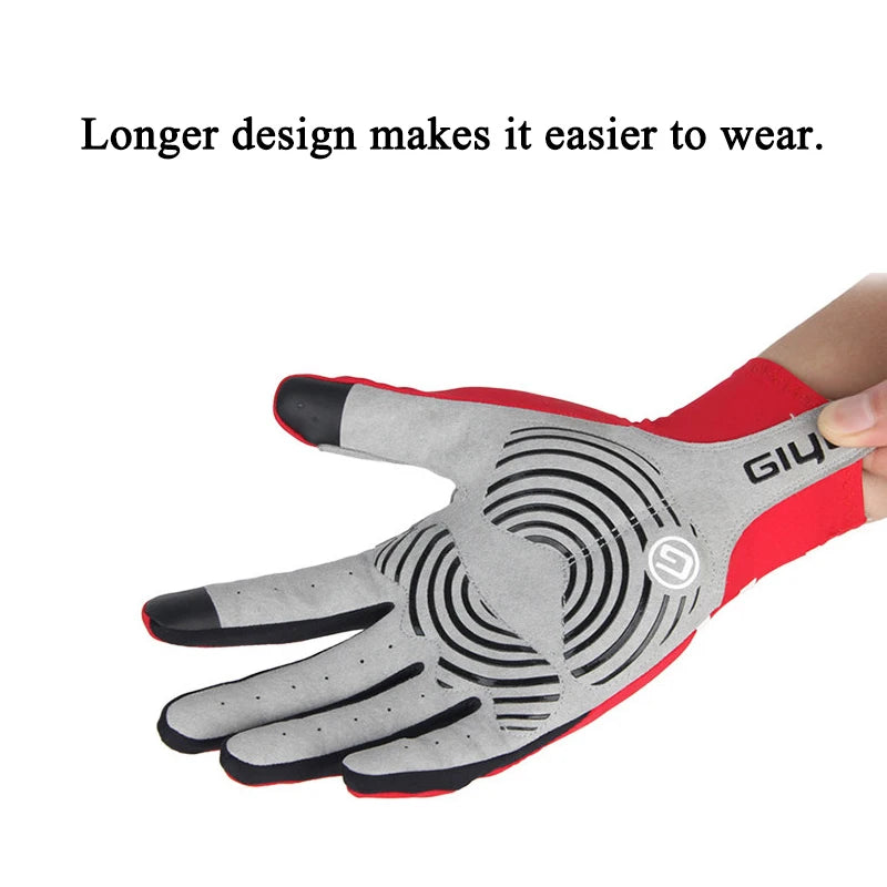 Custom Full-Finger Cycling Gloves with Logo | MOQ 50 pcs