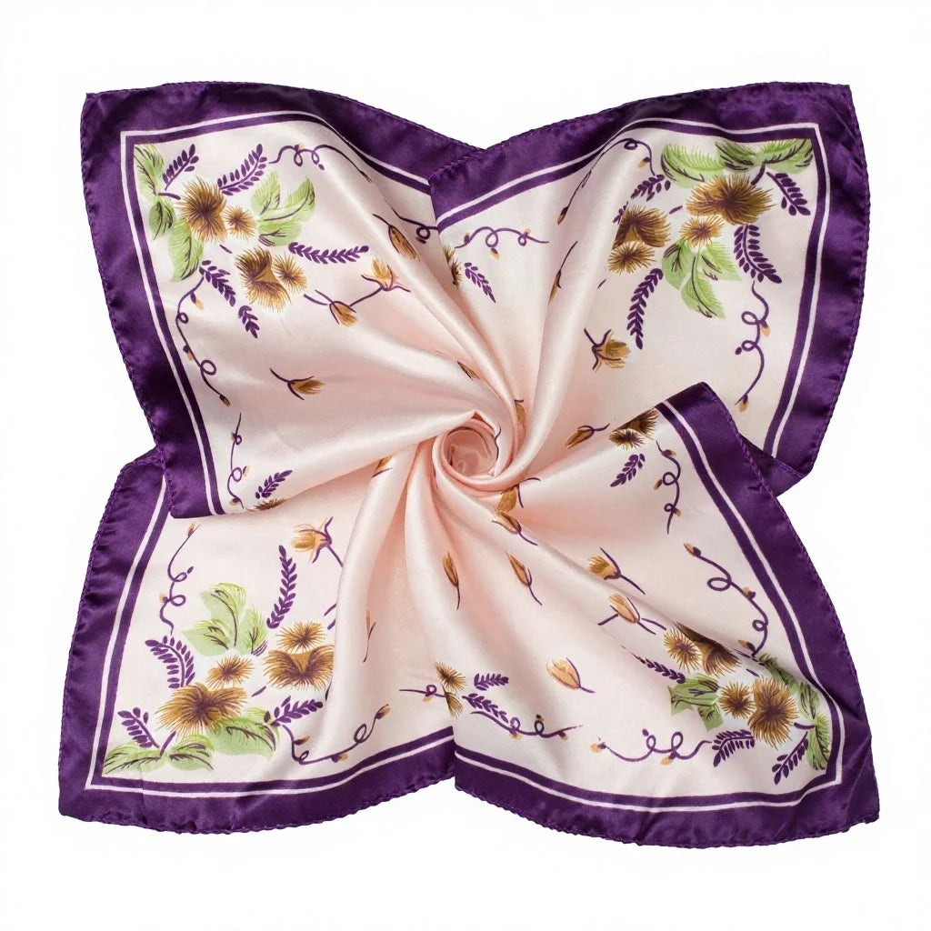 Personalized Silk Satin Scarves | 2-Piece MOQ & 3-7 Day Lead Time | 46 Colors | OEM Manufacture