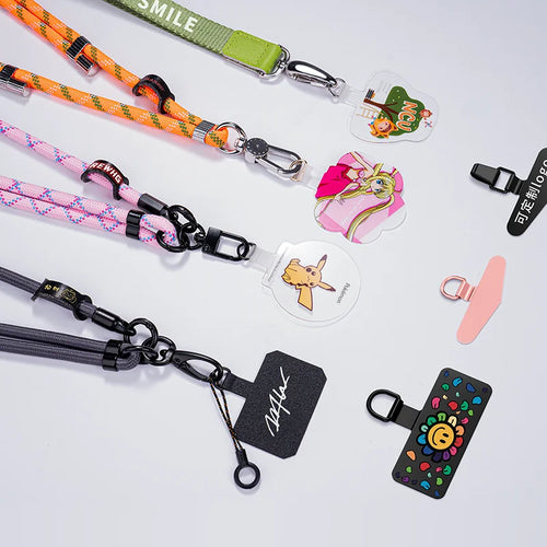 Custom Nylon Crossbody Phone Strap with Universal Tether Patch