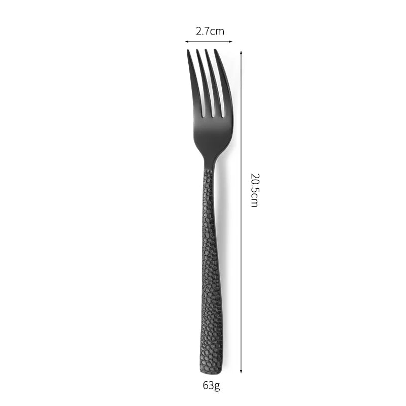 Luxury Gold Flatware Set — 18/0 Steel, 7-Day Lead, 6 Colors